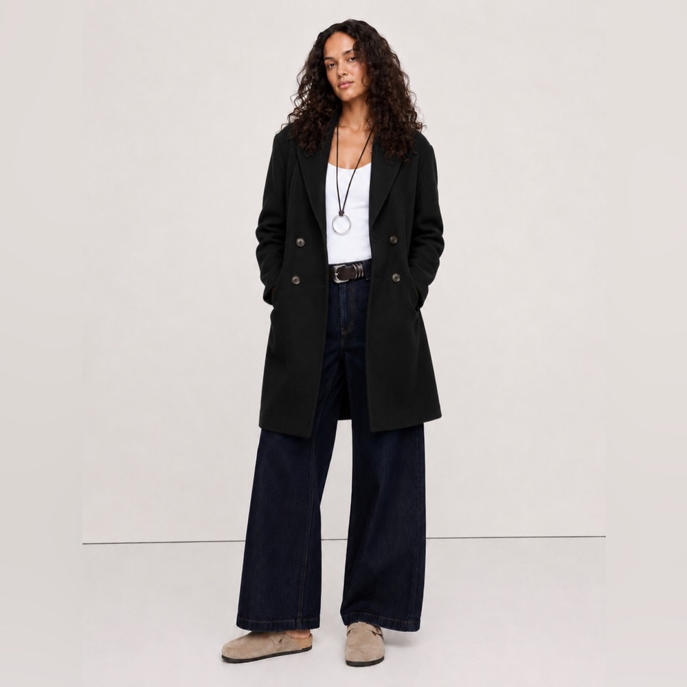 NWT! Banana Republic Black Mati Oversized Coatigan - Size Medium♣️